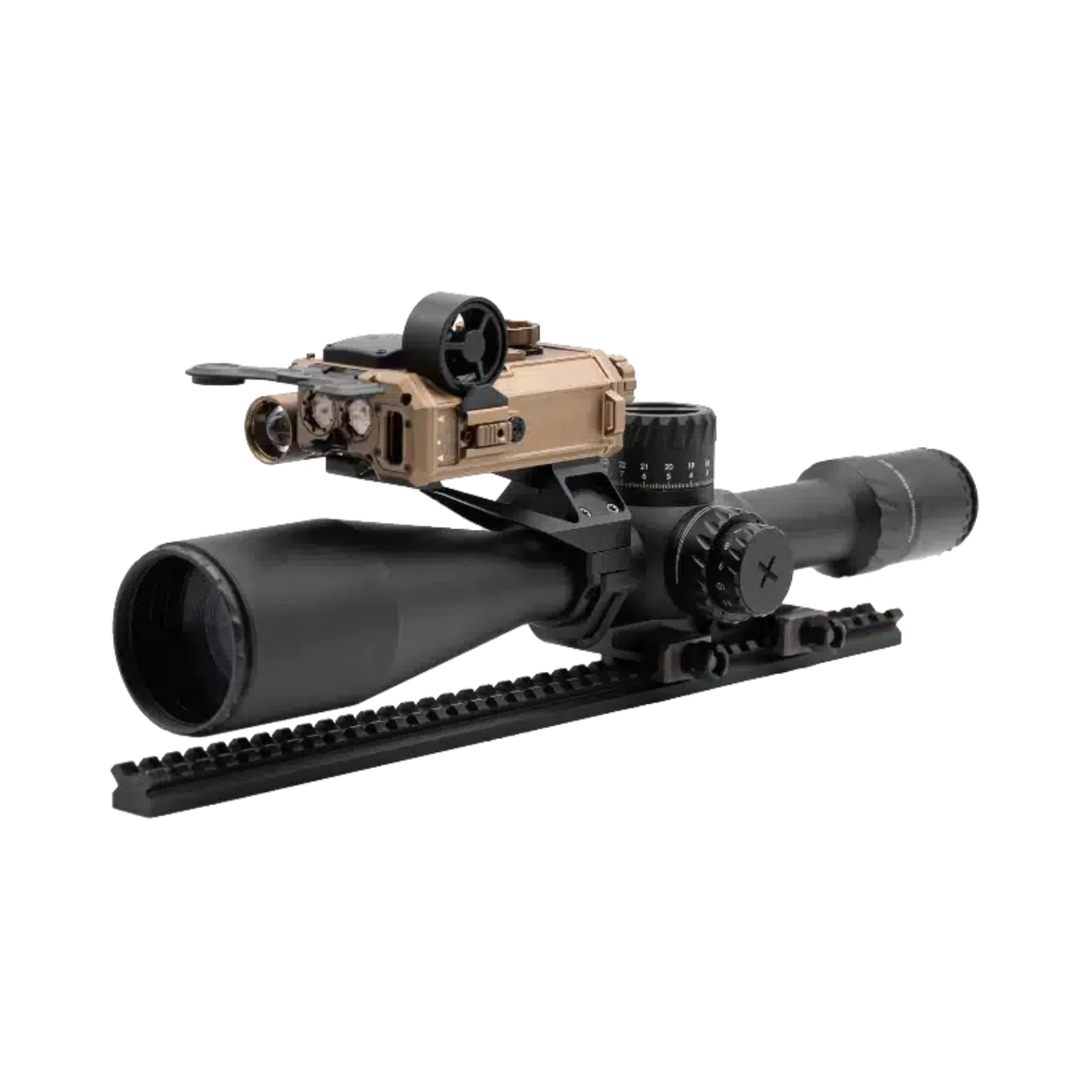QRF-4500-BC Surveillance montée sur lunette, beige, fixation sur rail.