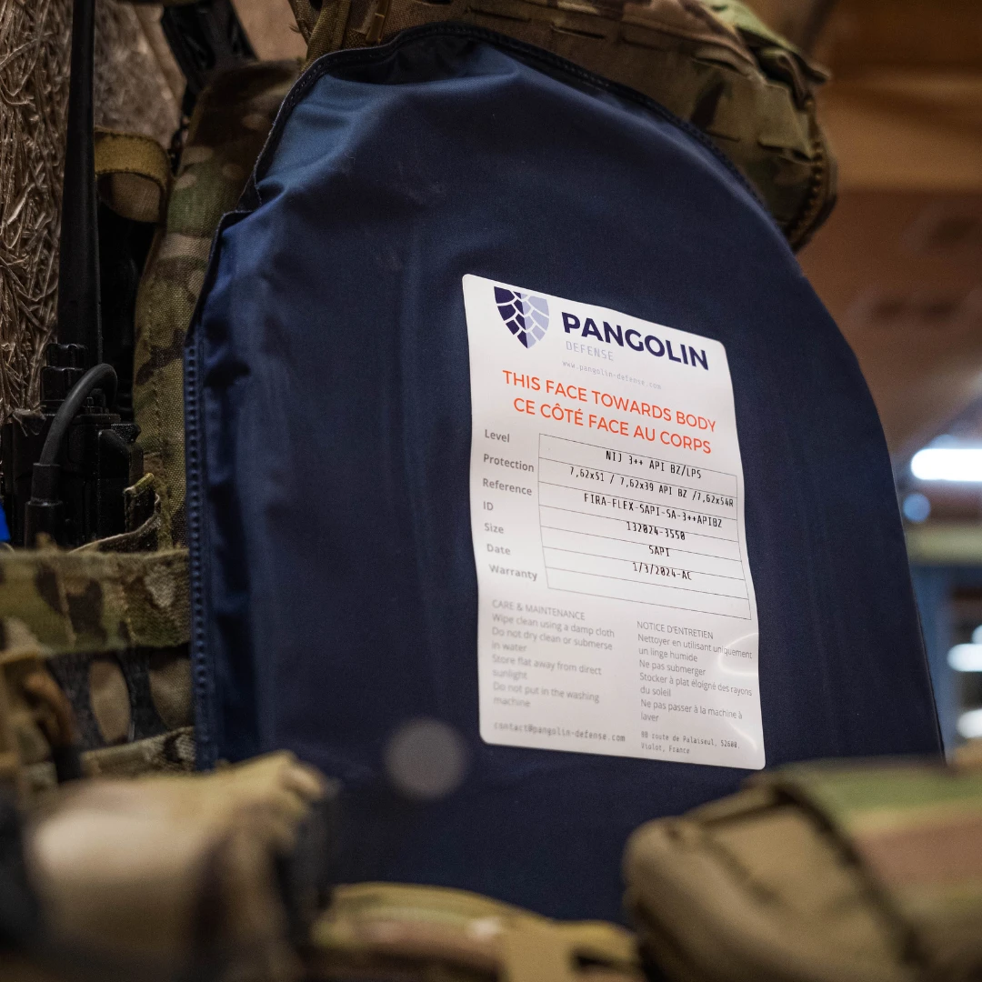 PANGOLIN FLEXIBLE BALLISTIC PLATES NIJ III++ API BZ / VPAM 8 - Obrázek 2