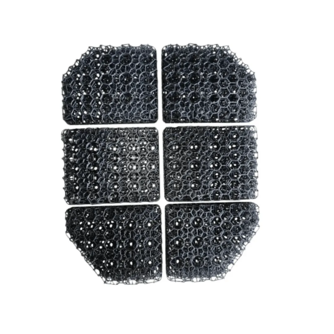 SENDNODS Air Pad pohľad zhora, šesť čiernych sekcií.